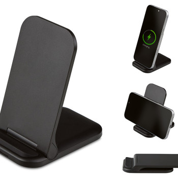 Беспроводное зарядное устройство «Foldy», 15 Вт, черный