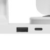 Складная зарядная станция с беспроводной зарядкой «Flashport», 15 Вт, белый