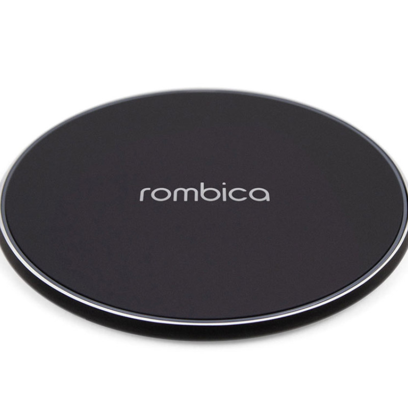 Беспроводное зарядное устройство Rombica  «NEO Core Quick» c быстрой зарядкой, черный (с лого) (Р)