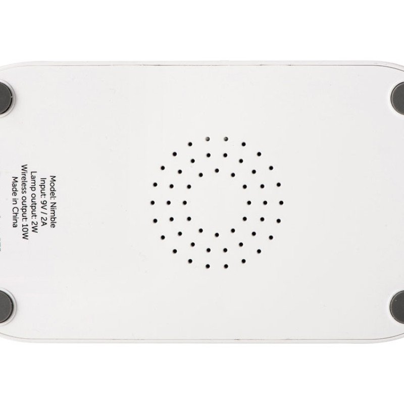 Настольный светильник с беспроводной зарядкой "Nimble", 10 Вт