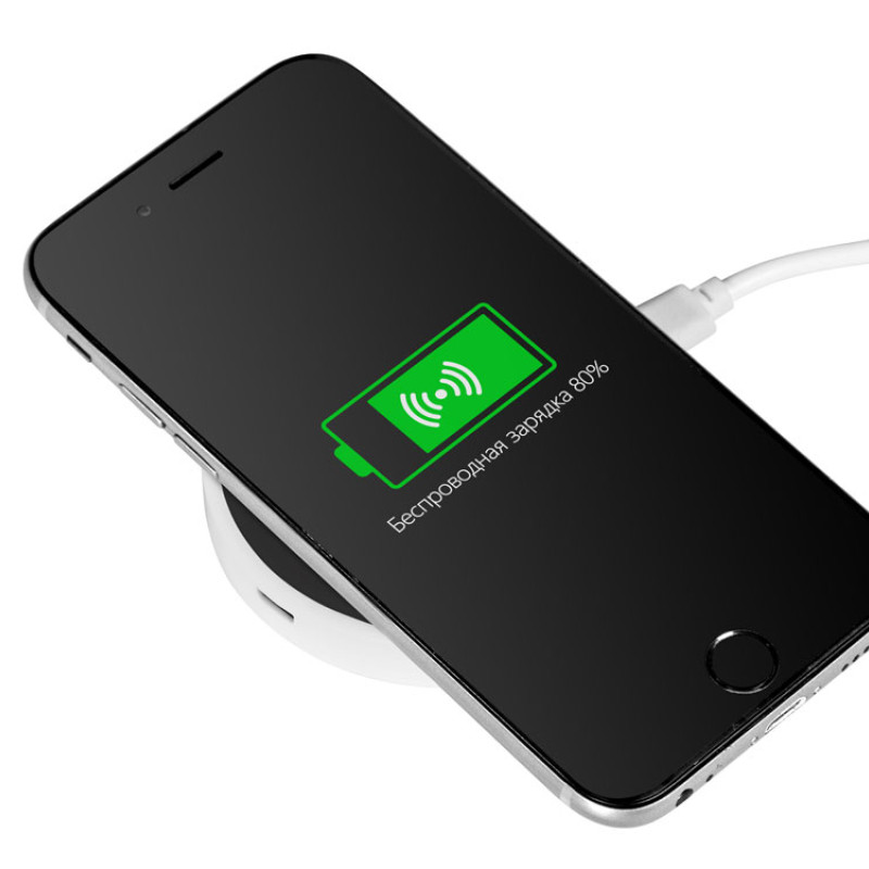 Беспроводное зарядное устройство «Dot», 5 Вт, белый/черный