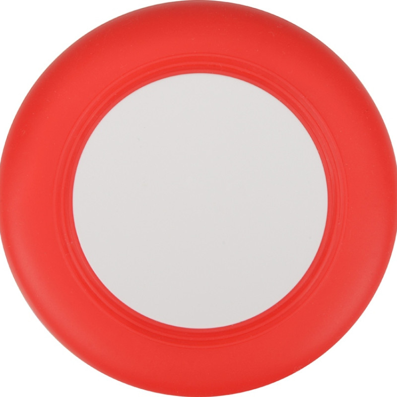 Беспроводное зарядное устройство со встроенным кабелем 2-в-1 "Disc", красный