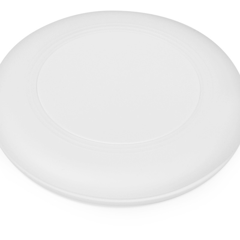 Беспроводное зарядное устройство со встроенным кабелем 2-в-1 "Disc", белый