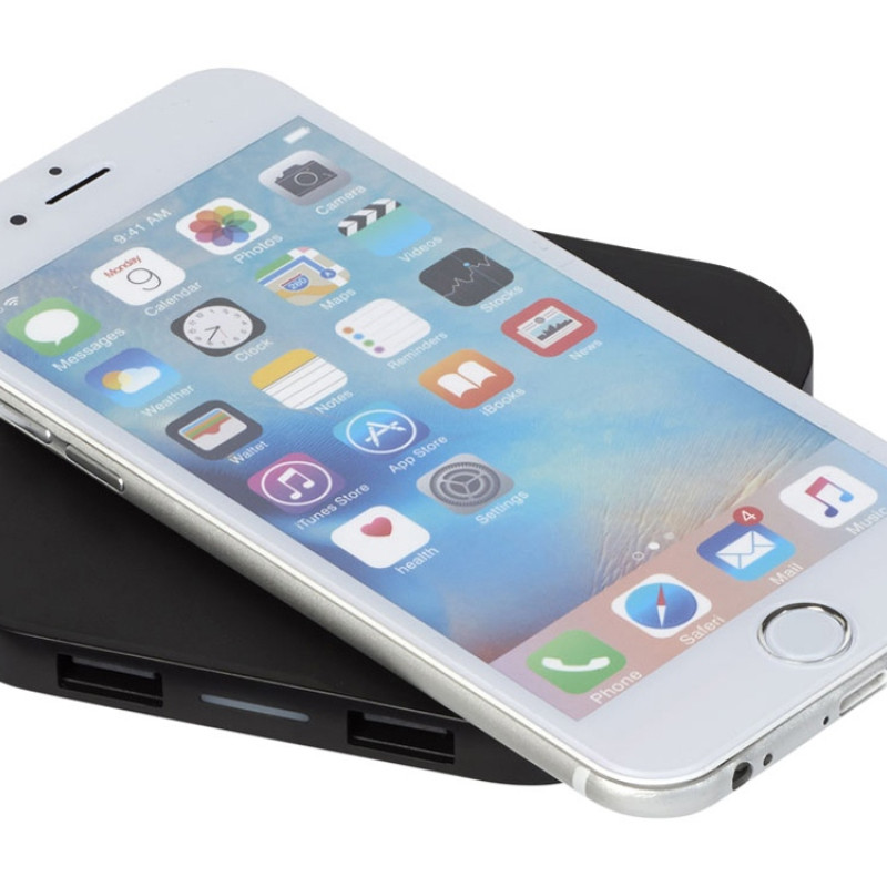 Беспроводное зарядное устройство-хаб «Ozone», черный