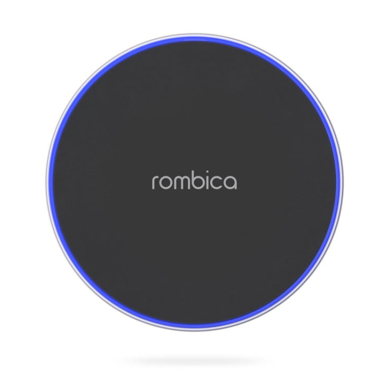 Беспроводное зарядное устройство Rombica  «NEO Core Quick» c быстрой зарядкой, черный (с лого)