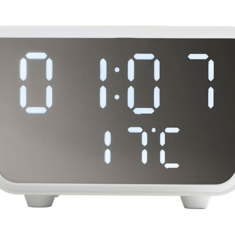 Настольные часы с функцией беспроводной зарядки "Wake", 10 Вт