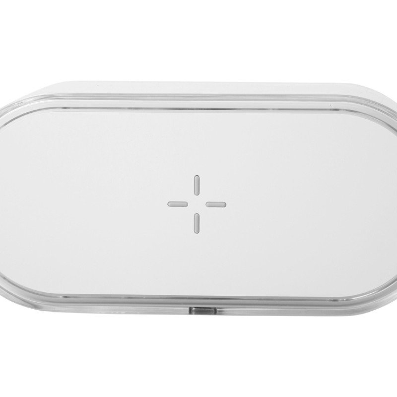 Ночник с беспроводной зарядкой и RGB подсветкой "Miracle", 15 Вт, белый