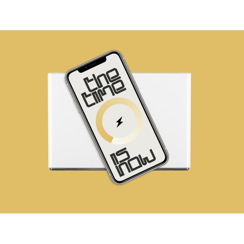 Часы с беспроводным зарядным устройством Rombica Timebox 2, белый (Р)