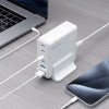 Зарядная станция 4xUSB Type-C, 2xUSB, PD, QC, 160Вт, белый, Deppa