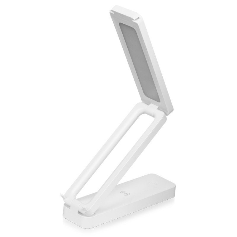 Складывающаяся LED лампа с беспроводной зарядкой «Lightfold», белый