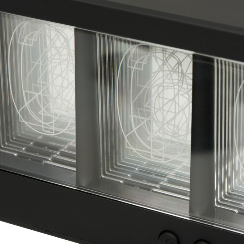 Часы с беспроводной зарядкой "Cyber", 10 Вт (Р)