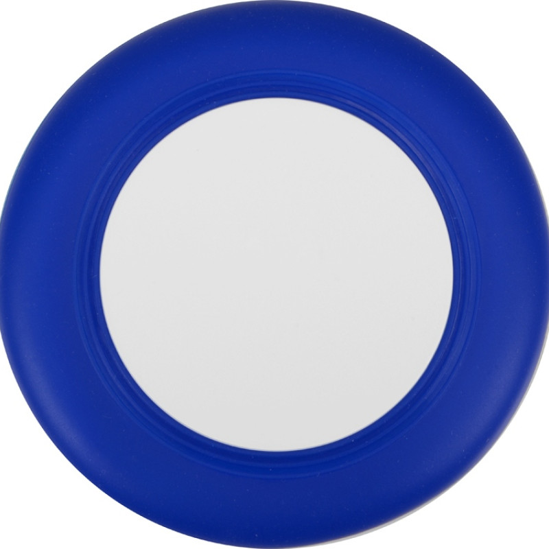 Беспроводное зарядное устройство со встроенным кабелем 2-в-1 "Disc", синий