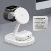Беспроводная зарядная станция 3 в 1 MagSafe QI2 NEO, белый, Deppa