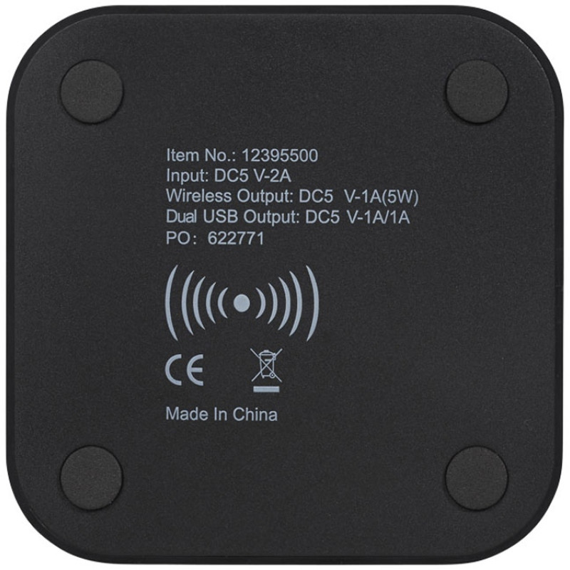 Беспроводное зарядное устройство-хаб «Ozone», черный