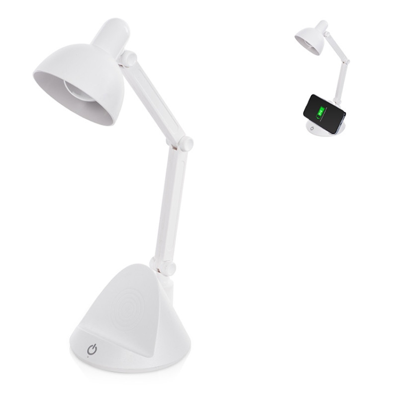 Настольный светильник с функцией беспроводной зарядки "Bendy" (Р)