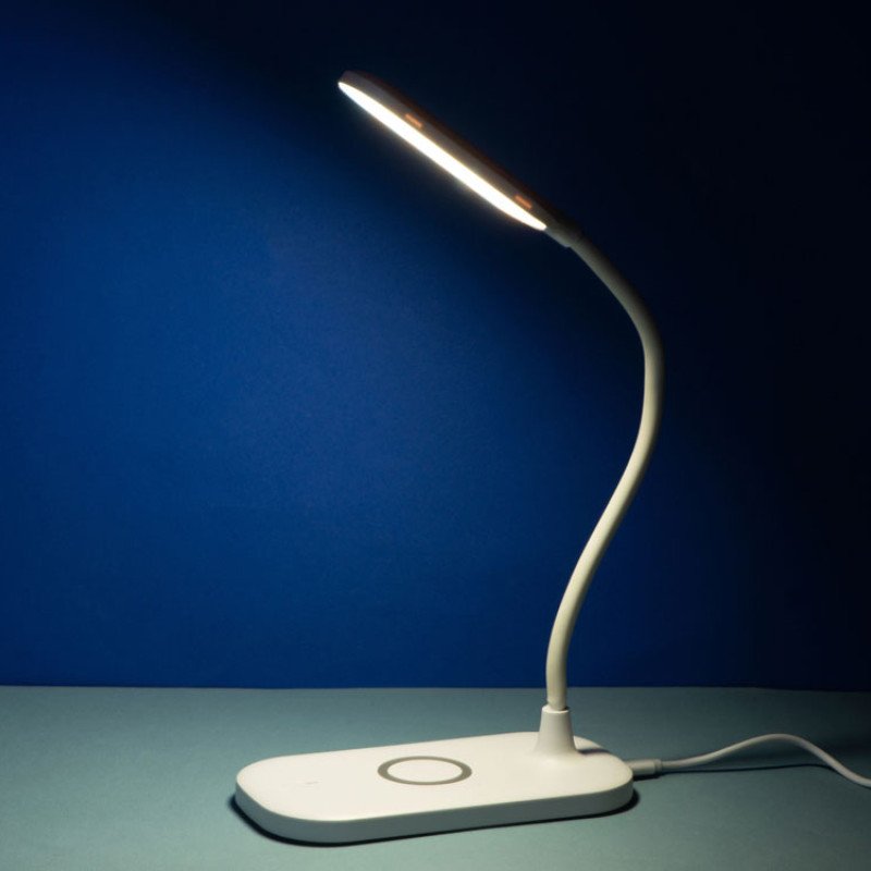 Настольный светильник с беспроводной зарядкой "Nimble", 10 Вт