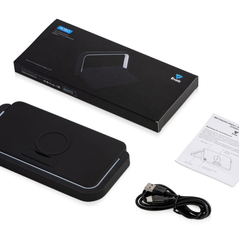 Беспроводная зарядка с лампой "Robo", 10 W