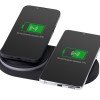 Складная зарядная станция с беспроводной зарядкой «Flashport», 15 Вт, черный
