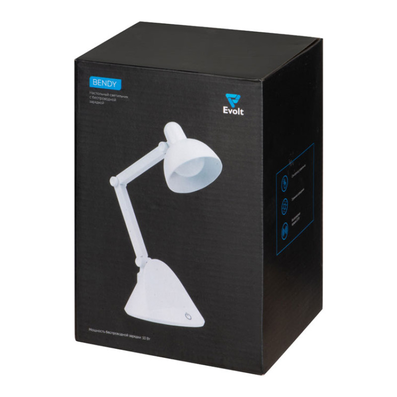 Настольный светильник с функцией беспроводной зарядки "Bendy" (Р)