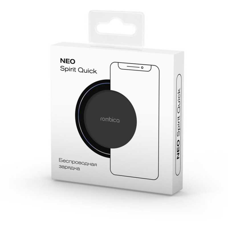 Беспроводное зарядное устройство Rombica NEO Spirit Quick Black (Р)