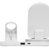 Складная зарядная станция с беспроводной зарядкой «Flashport», 15 Вт, белый