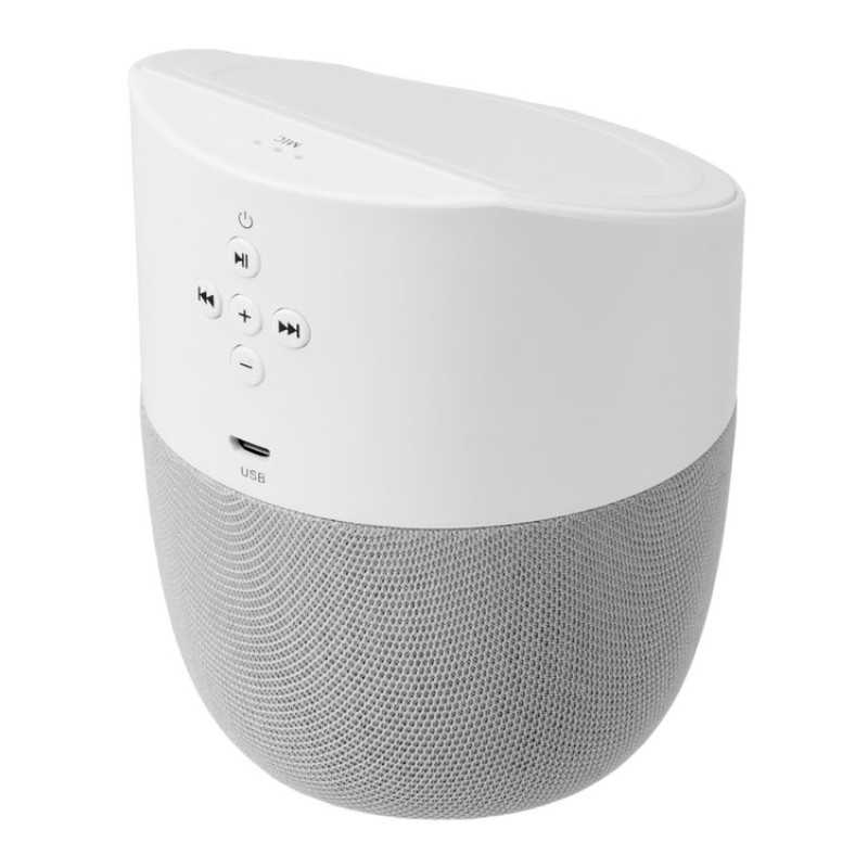 Портативная колонка с беспроводной зарядкой "Shuttle", 5 Вт, белый