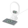 Беспроводная зарядная станция 4-в-1 "Portal" c лампой, 15 Вт, белый