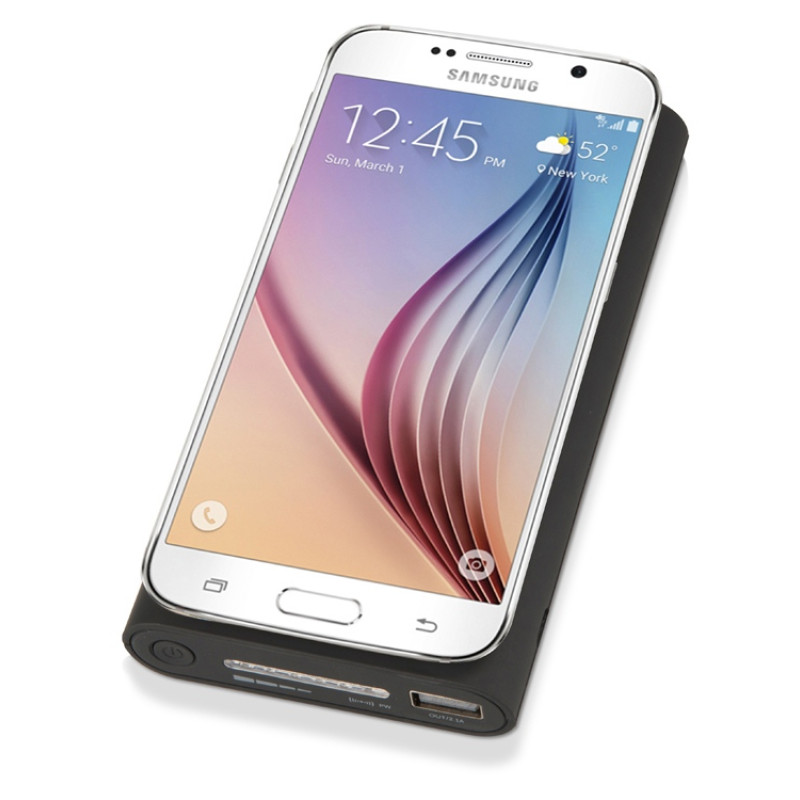 Портативный набор с беспроводным зарядным устройством (power bank) "Force", 8000 mAh Портативный набор с беспроводным зарядным устройством (power bank) "Force", 8000 mAh