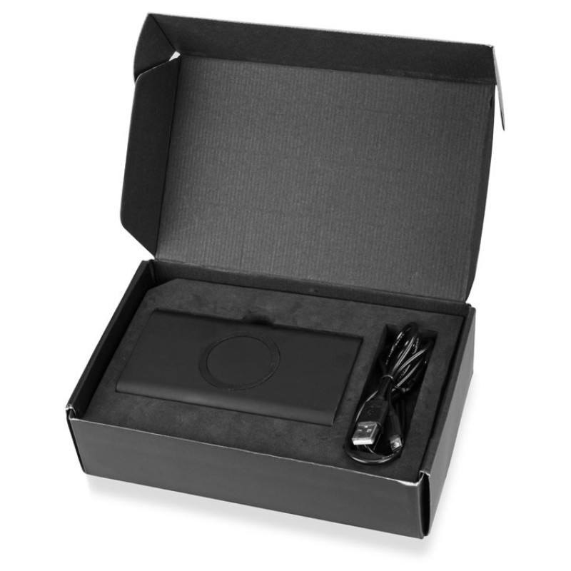 Портативный набор с беспроводным зарядным устройством (power bank) "Force", 8000 mAh Портативный набор с беспроводным зарядным устройством (power bank) "Force", 8000 mAh