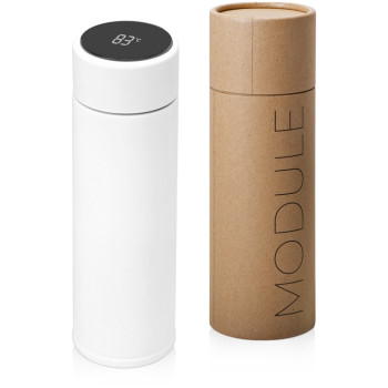 Термос с индикатором температуры "Module", тубус, 360 мл, белый