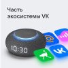 Умная колонка VK Капсула Мини с голосовым помощником Марусей, темный серый