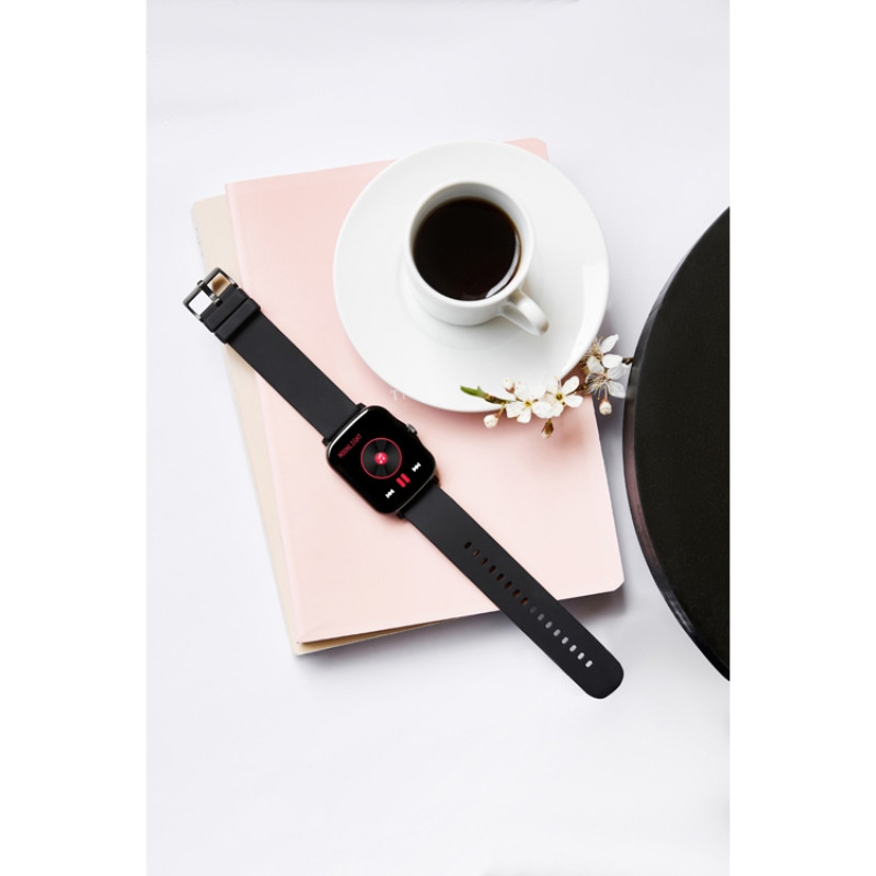 Умные часы CANYON Barberry SW-79, IP 67, BT 5.1, сенсорный дисплей 1.7, черный (Р)