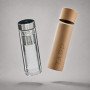 Стеклянный термос с индикатором температуры "Tapp", 500 мл, серебристый