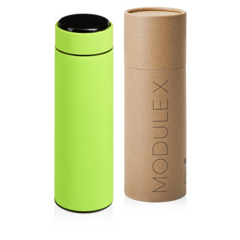 Вакуумный термос «Module X» с индикатором температуры, 500 мл, тубус, зеленое яблоко 375C