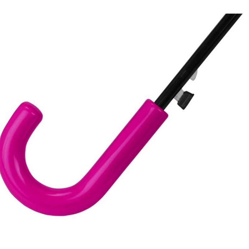 Зонт-трость "Edison", полуавтомат, детский, фуксия