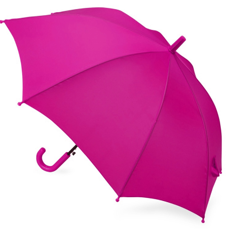 Зонт-трость "Edison", полуавтомат, детский, фуксия