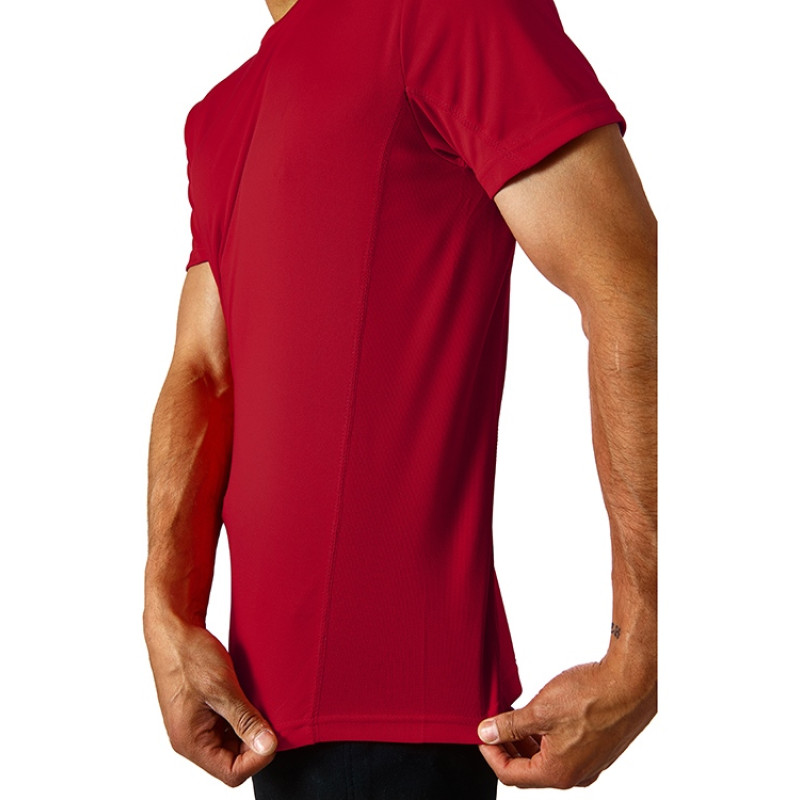 Мужская спортивная футболка Turin из комбинируемых материалов, красный