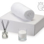 Подарочный набор White light 2.0 с пледом, диффузором, насыпной свечой