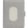 Органайзер с беспроводной зарядкой 5000 mAh "Powernote", светло-серый (P)
