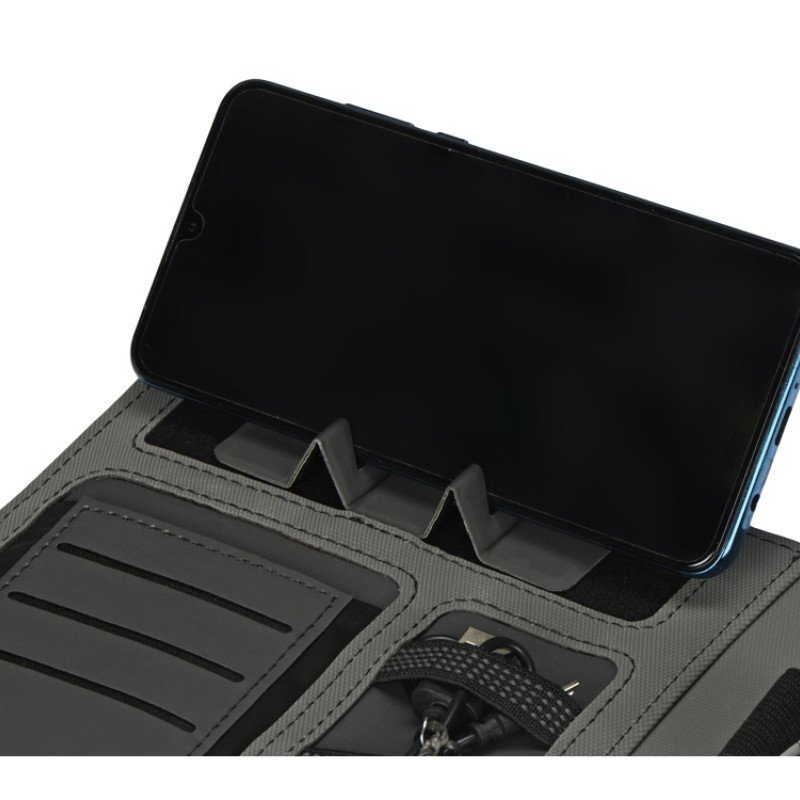 Органайзер с беспроводной зарядкой 5000 mAh "Powernote", светло-серый