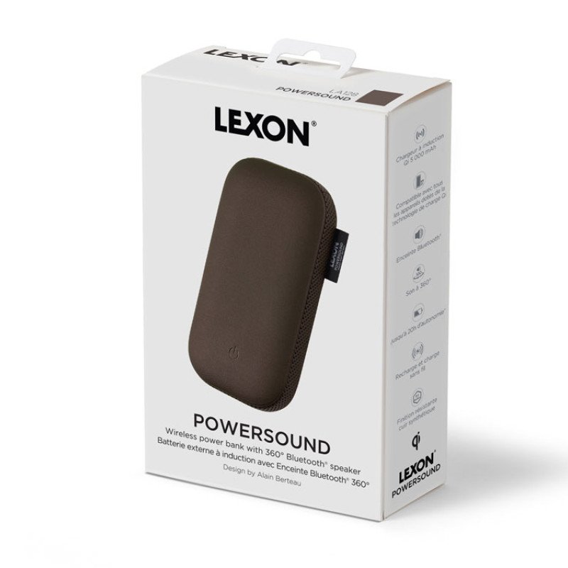 Внешний аккумулятор с беспроводной колонкой Powersound, черный