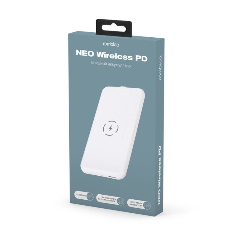 Внешний аккумулятор Rombica NEO Wireless PD White Внешний аккумулятор Rombica NEO Wireless PD White