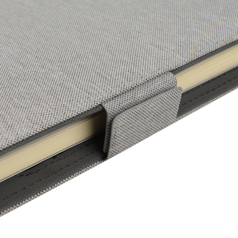 Органайзер с беспроводной зарядкой 5000 mAh "Powernote", светло-серый (P)