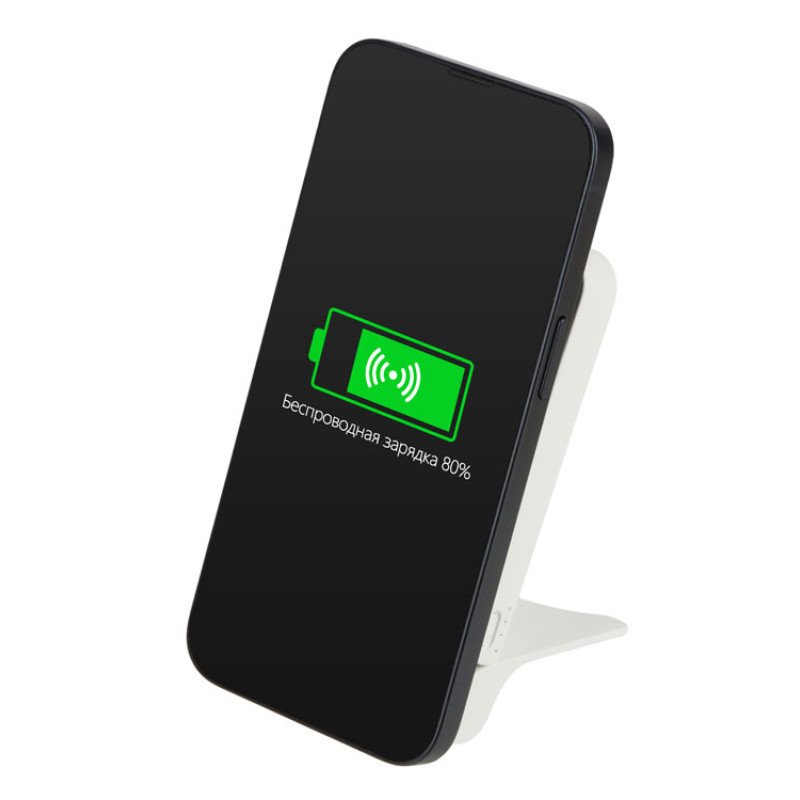 Внешний магнитный аккумулятор "MagnIQ", белый, 5000 mAh Внешний магнитный аккумулятор "MagnIQ", белый, 5000 mAh