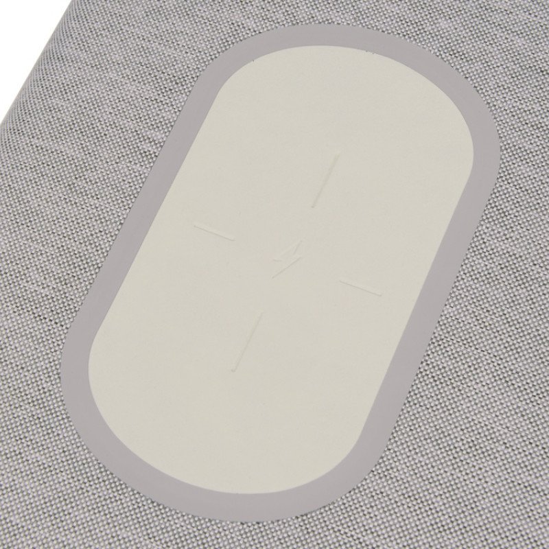 Органайзер с беспроводной зарядкой 5000 mAh "Powernote", светло-серый