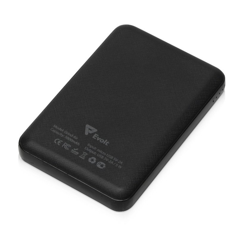 Портативное беспроводное зарядное устройство "Grind Air", 5000 mAh Портативное беспроводное зарядное устройство "Grind Air", 5000 mAh
