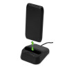 Портативное беспроводное зарядное устройство с док-станцией "Uniq", 10000 mah, черный