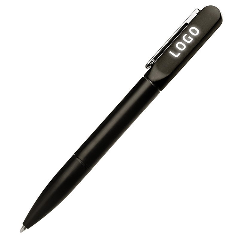 Подарочный набор металлическая ручка и блокнот А5 "Twilight"  со светящимся логотипом и пауэрбэнком