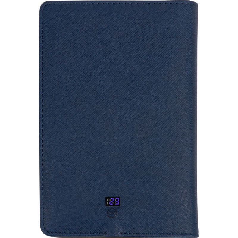 Органайзер с функцией беспроводной зарядки "Manner", 5000 mah, темно-синий