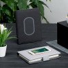 Органайзер с беспроводной зарядкой 5000 mAh "Powernote", темно-серый
